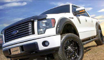 RT Truck & Accessories - White truck with exterior accessories